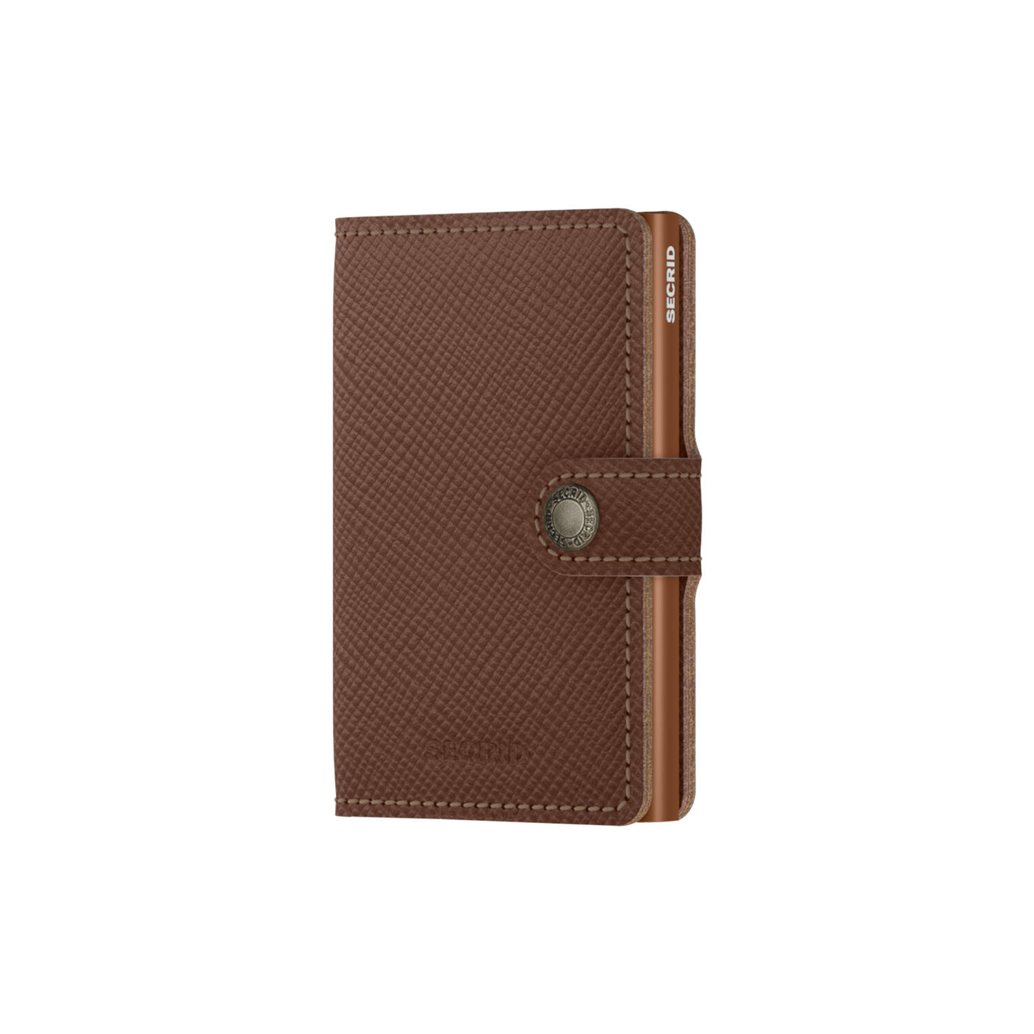 Miniwallet, saffiano caramel