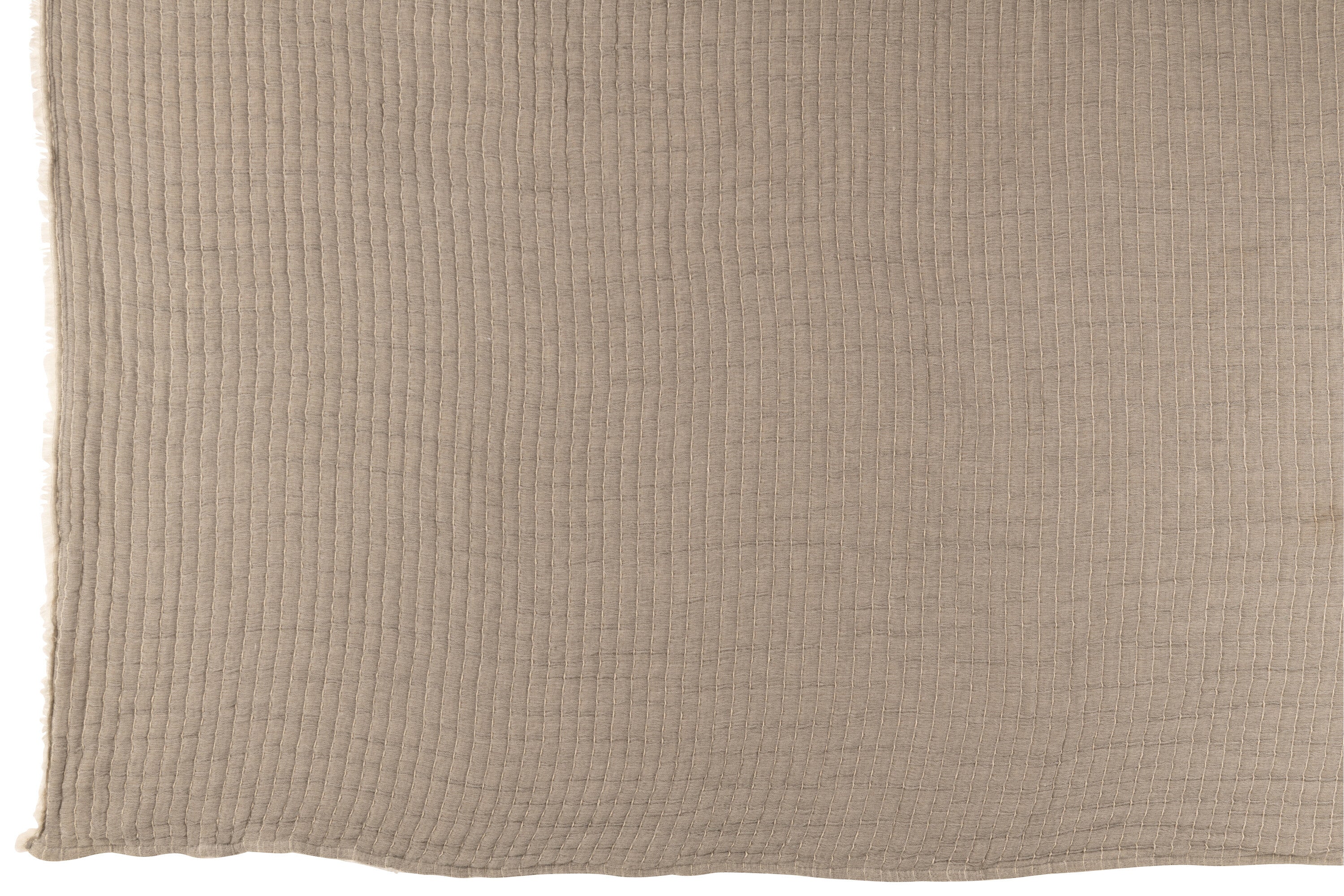 J-Line plaid Strepen Stiksel - katoen/polyester - grijs