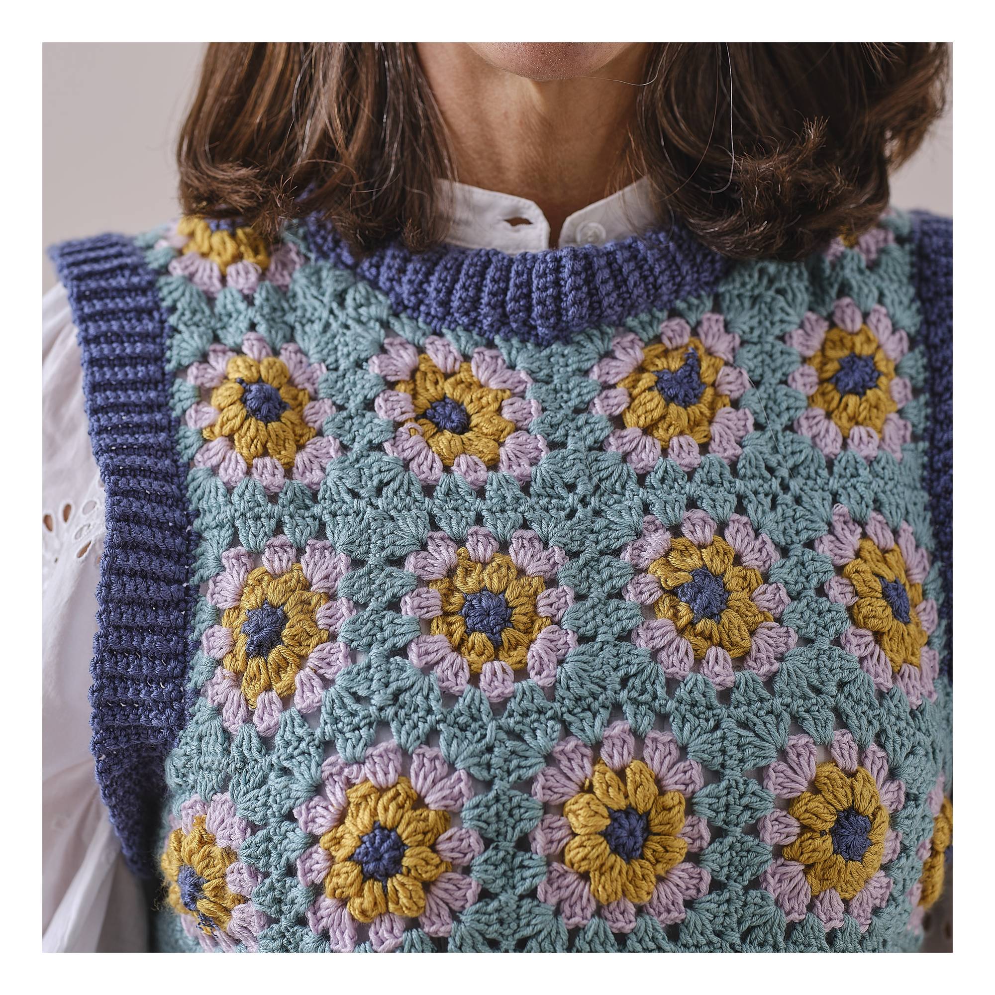 Knitcraft Crochet Flower Vest Digital Pattern 0298
