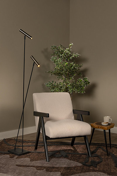 Lampadaire DUARTE en métal avec 2xG9 - Fer gris - Lucide