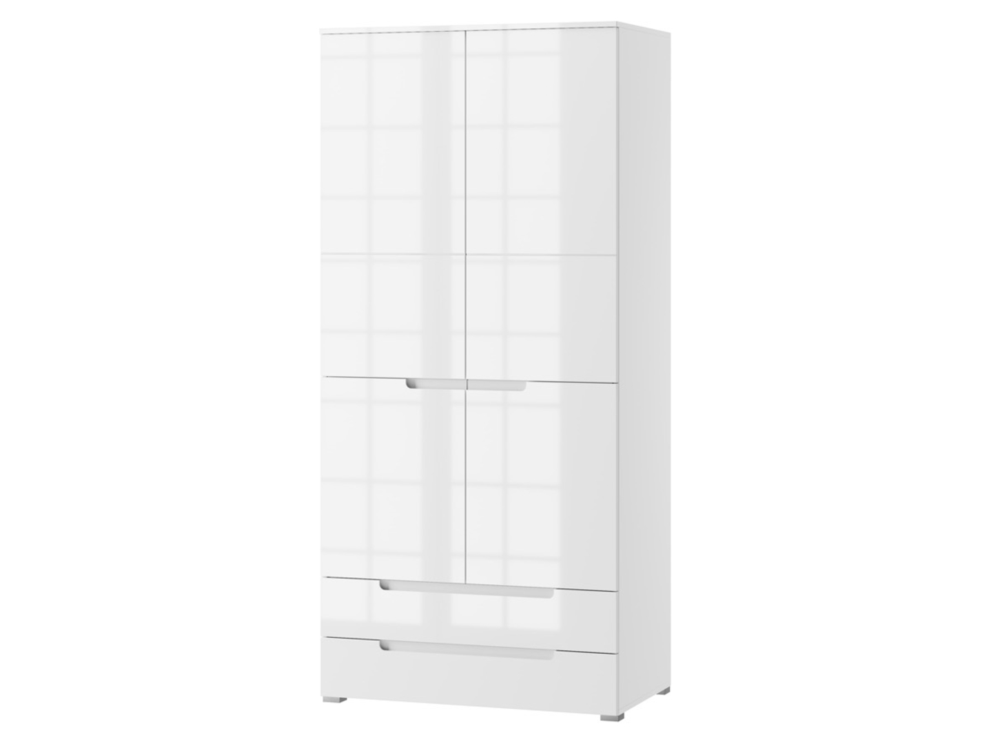 Szafa dwudrzwiowa Selene 100 cm z 2 szufladami biała