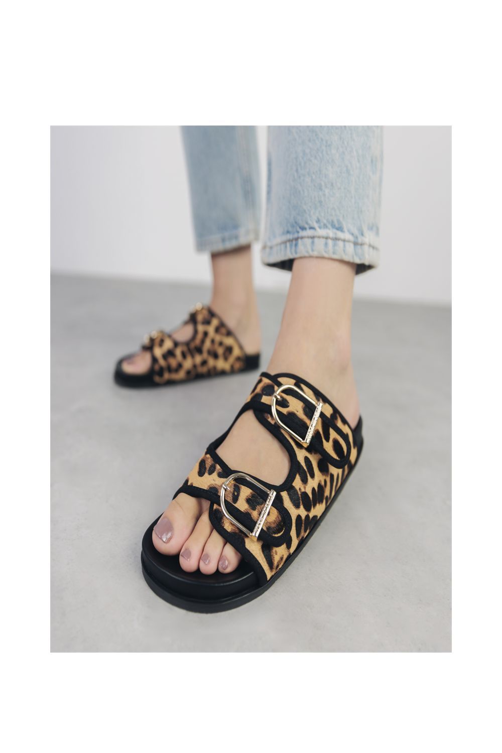 Moda In Pelle Janettie' Pony Hair Sandals