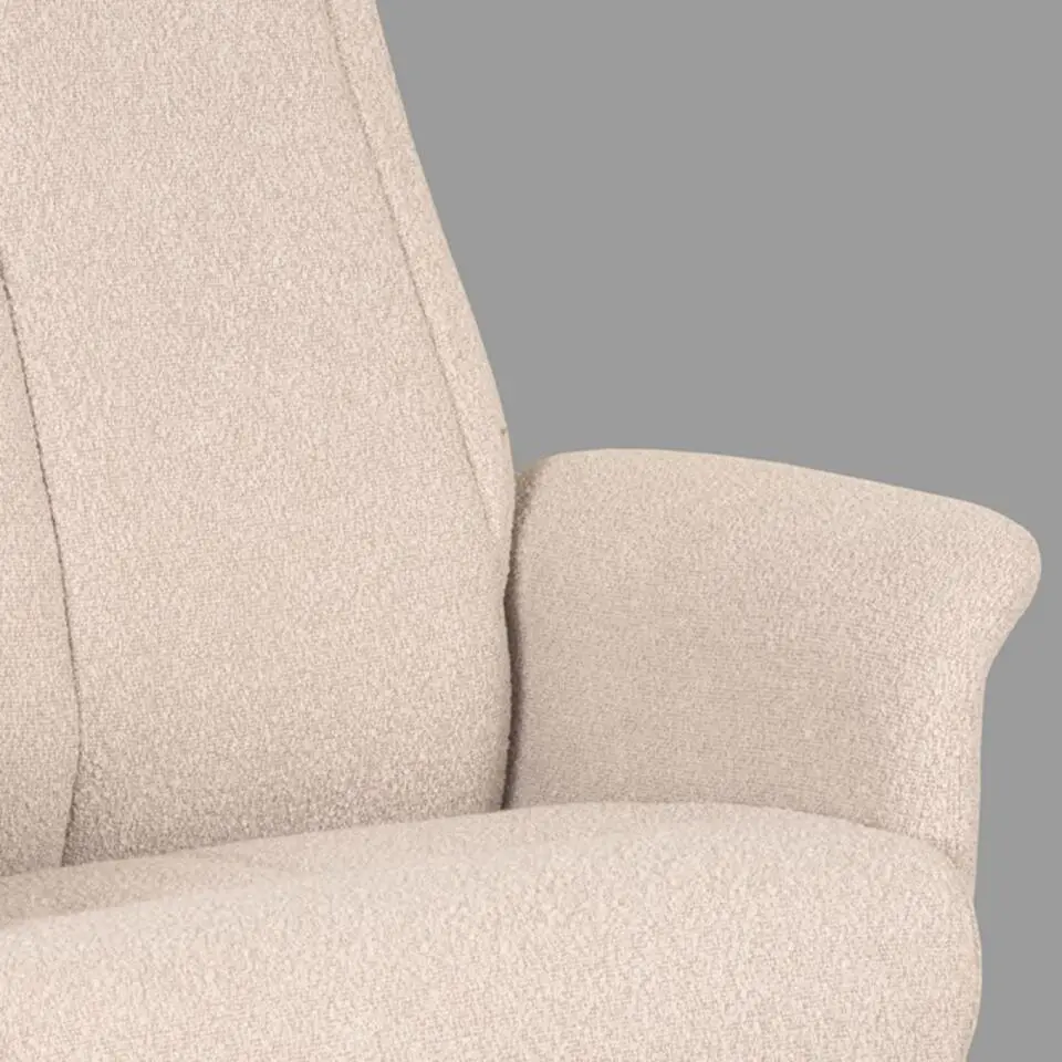 LABEL51 Fauteuil Bergen - Naturel - Boucle