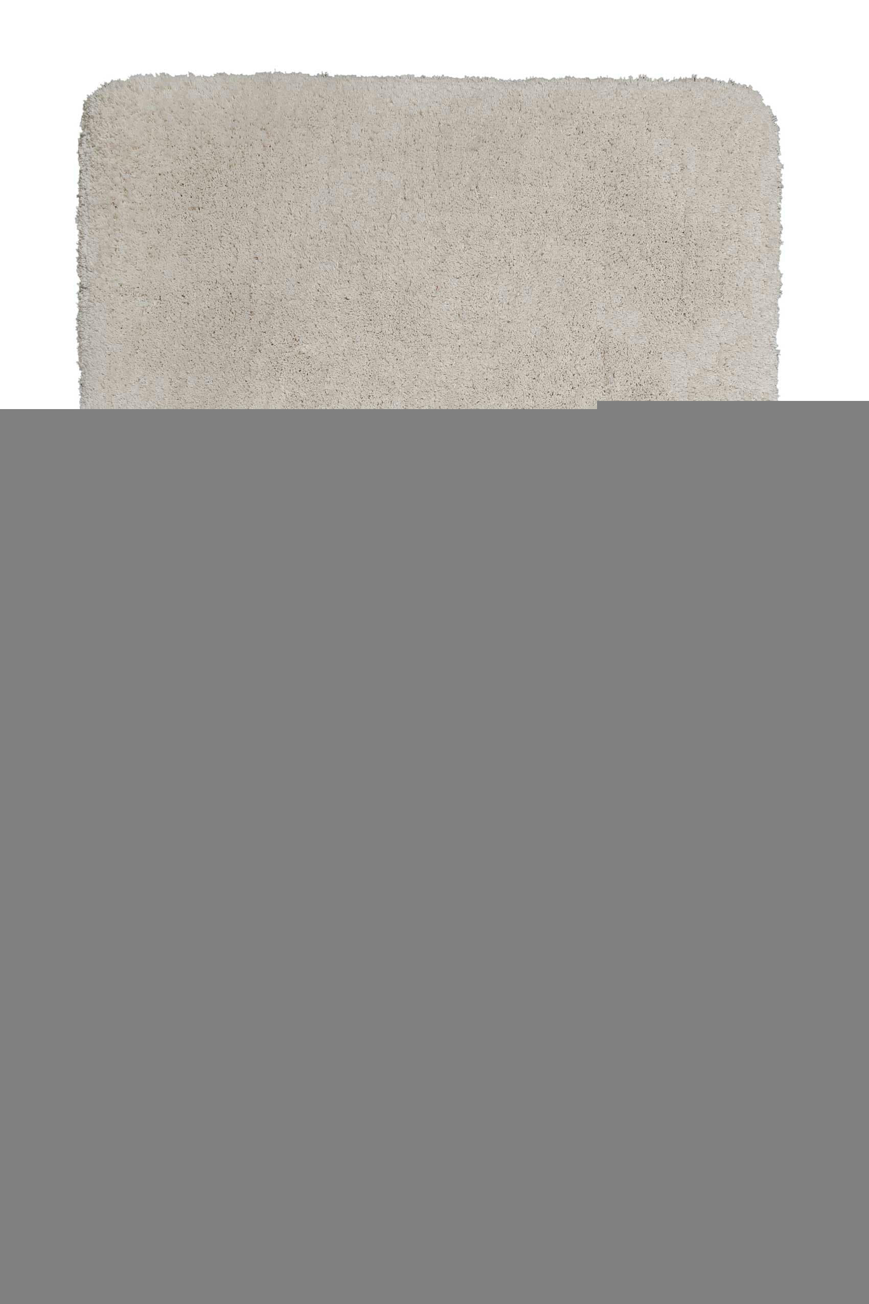 PORTO AZZURRO - Tapis de bain microfibre très doux uni blanc crème 80x150