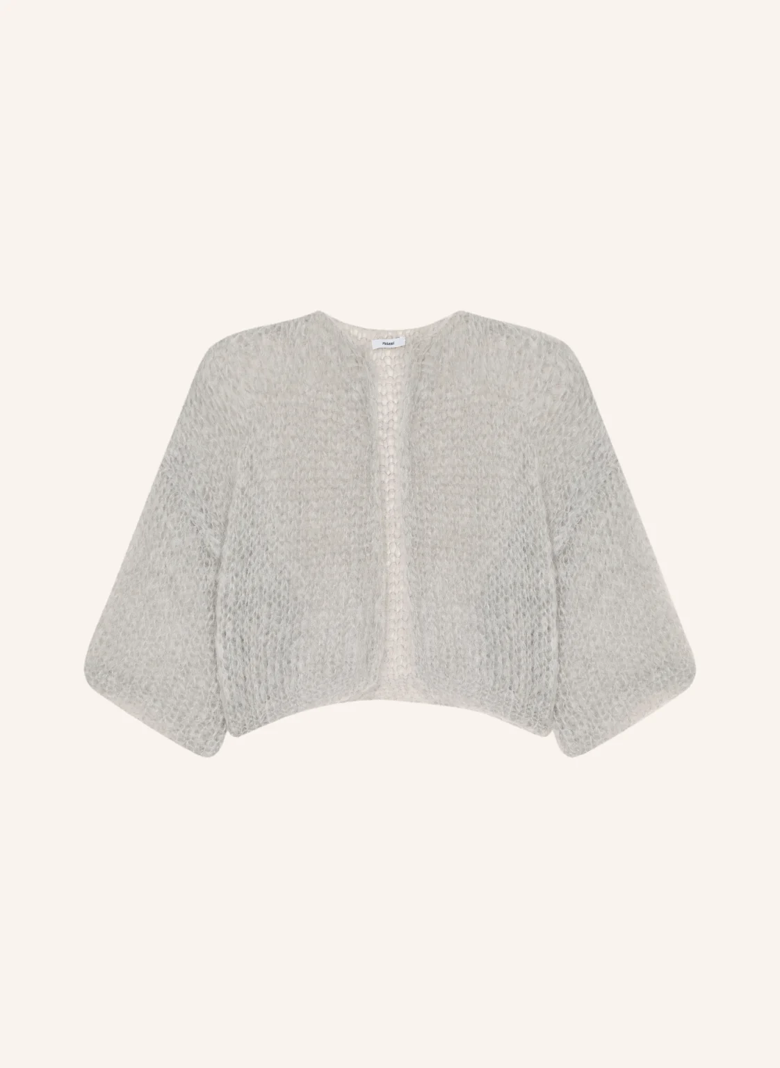 MAIAMI Cropped-Strickhülle aus Mohair mit 3/4-Arm