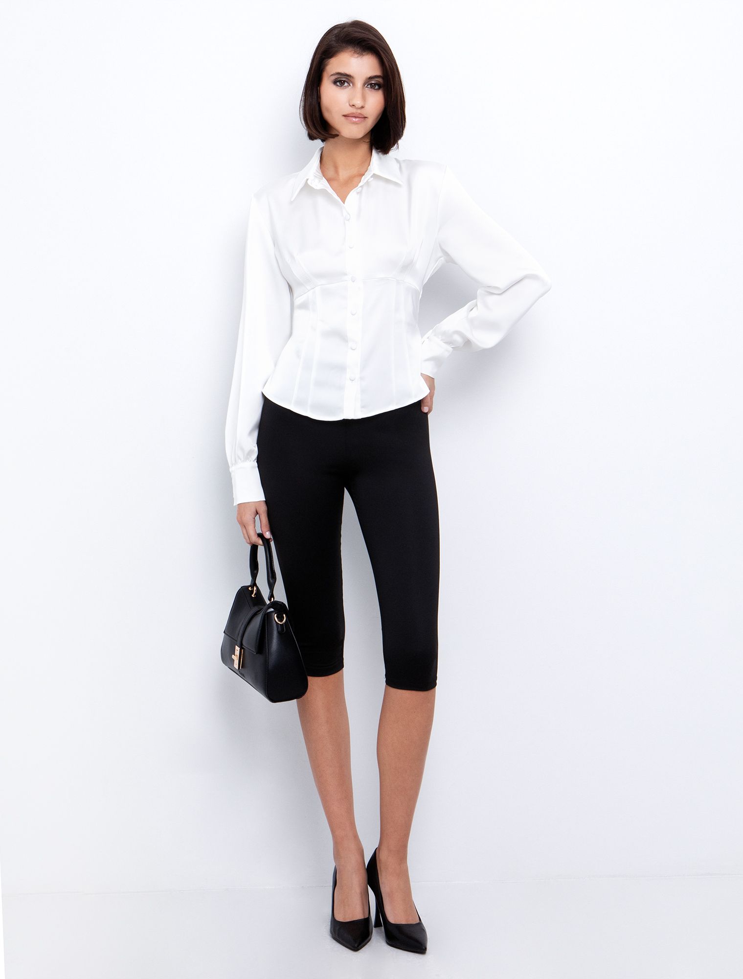 Xmas: Σατινέ πουκάμισο corset