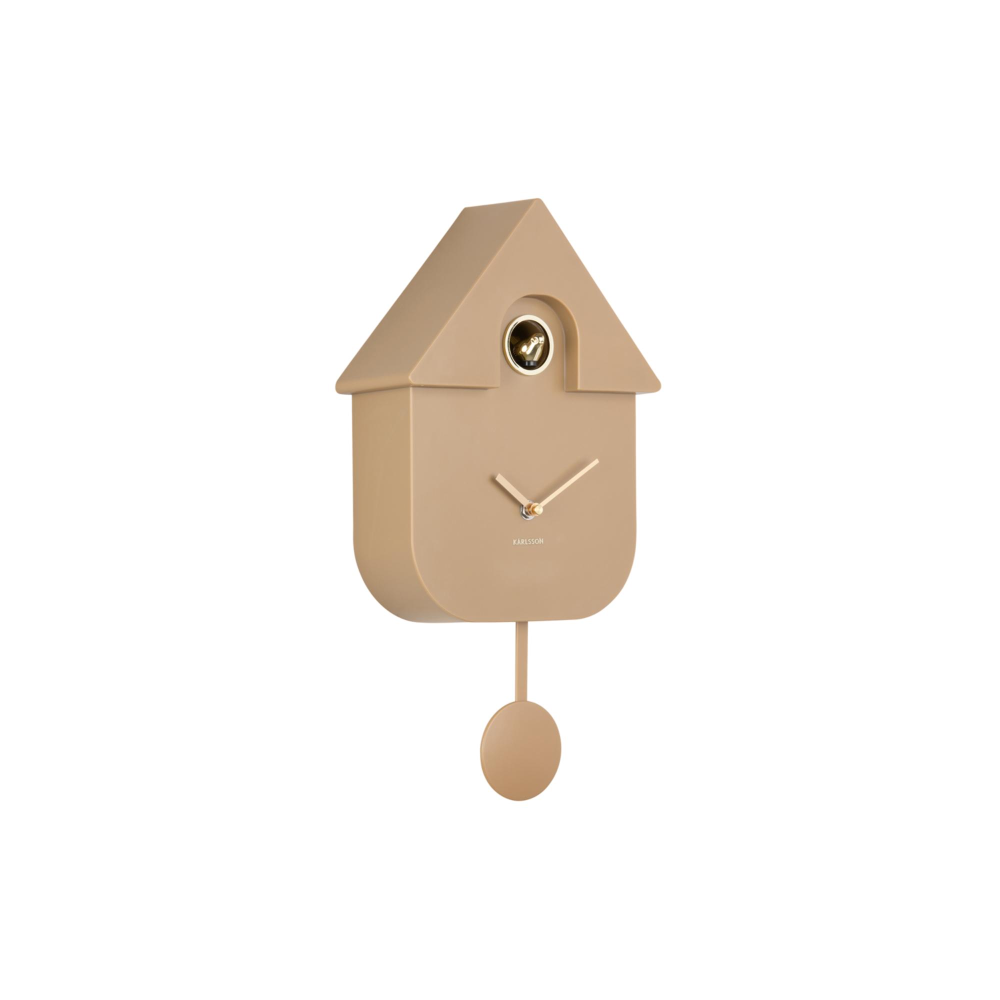 Karlsson wandklok Modern Cuckoo Oro - bruin - 21.5x8.5x41cm