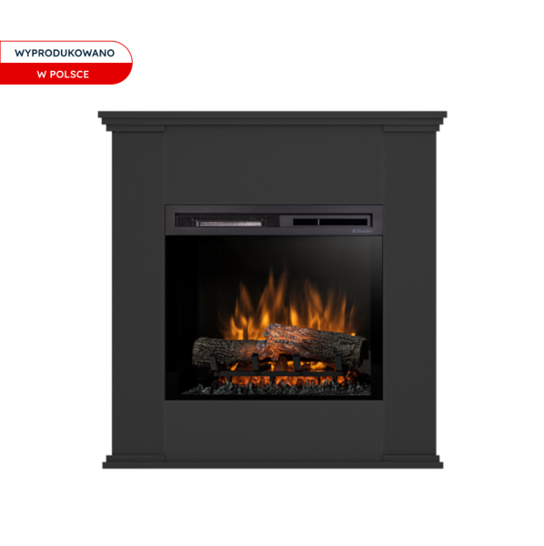 Kominek elektryczny 1400W wolnostojący 23" XHD czarny Warmtec Kelia