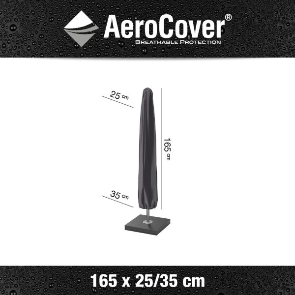Pokrowiec na parasol ogrodowy 7982 Ø25-35x165 AeroCover antracytowy