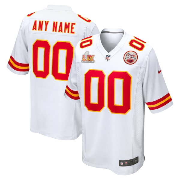 Kansas City Chiefs Nike Super Bowl LIX Custom Game Jersey - White