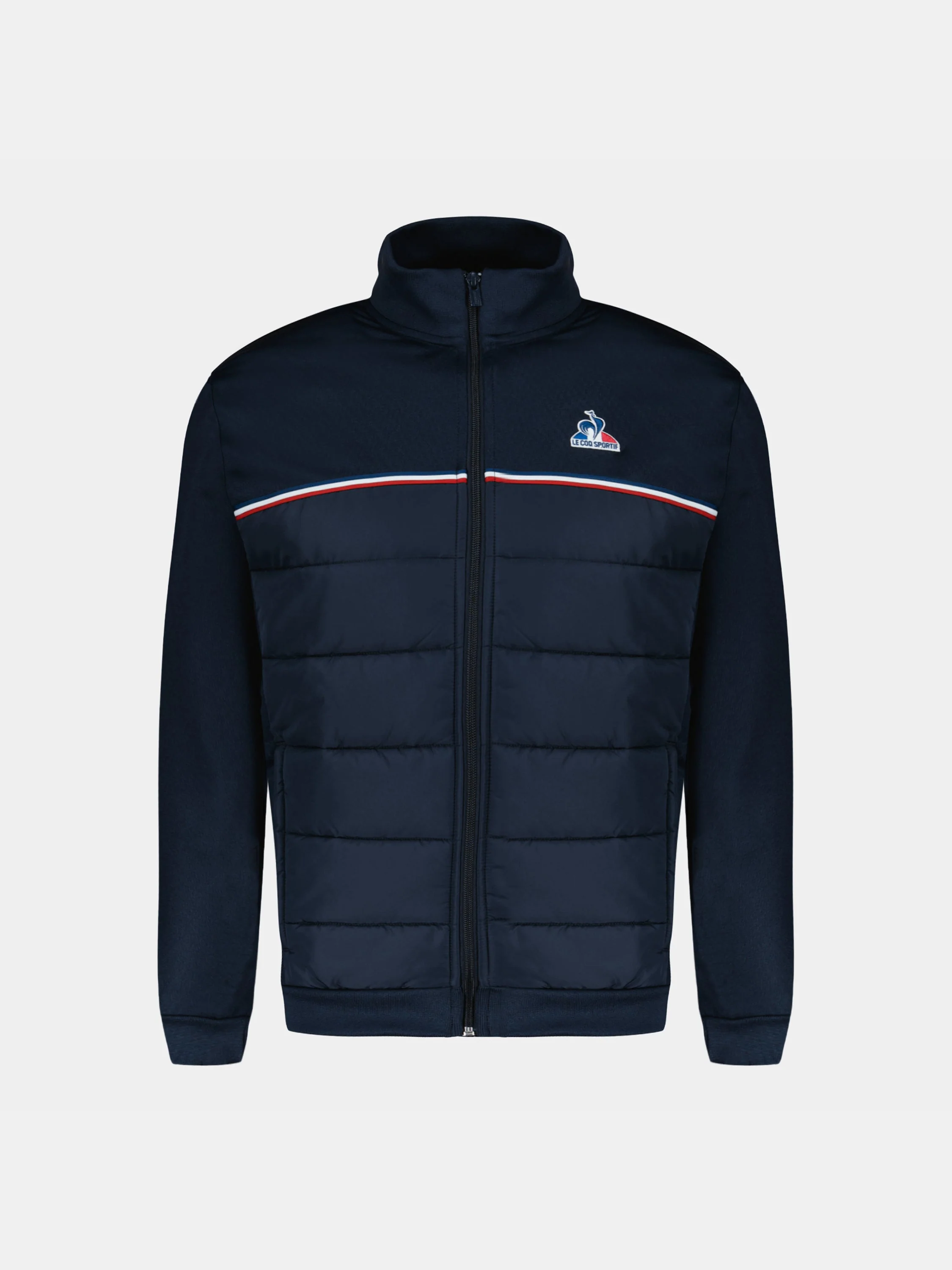 Veste bi-matière matelassée et jersey technique