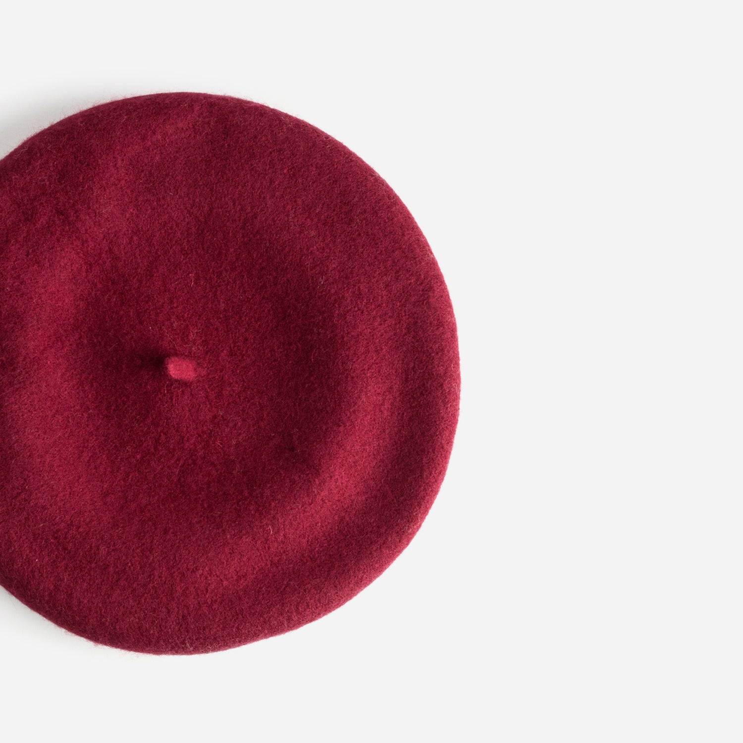 Béret rouge en laine