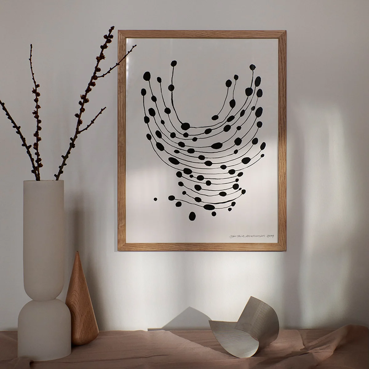 The Poster Club - Dancing Dots von Leise Dich Abrahamsen