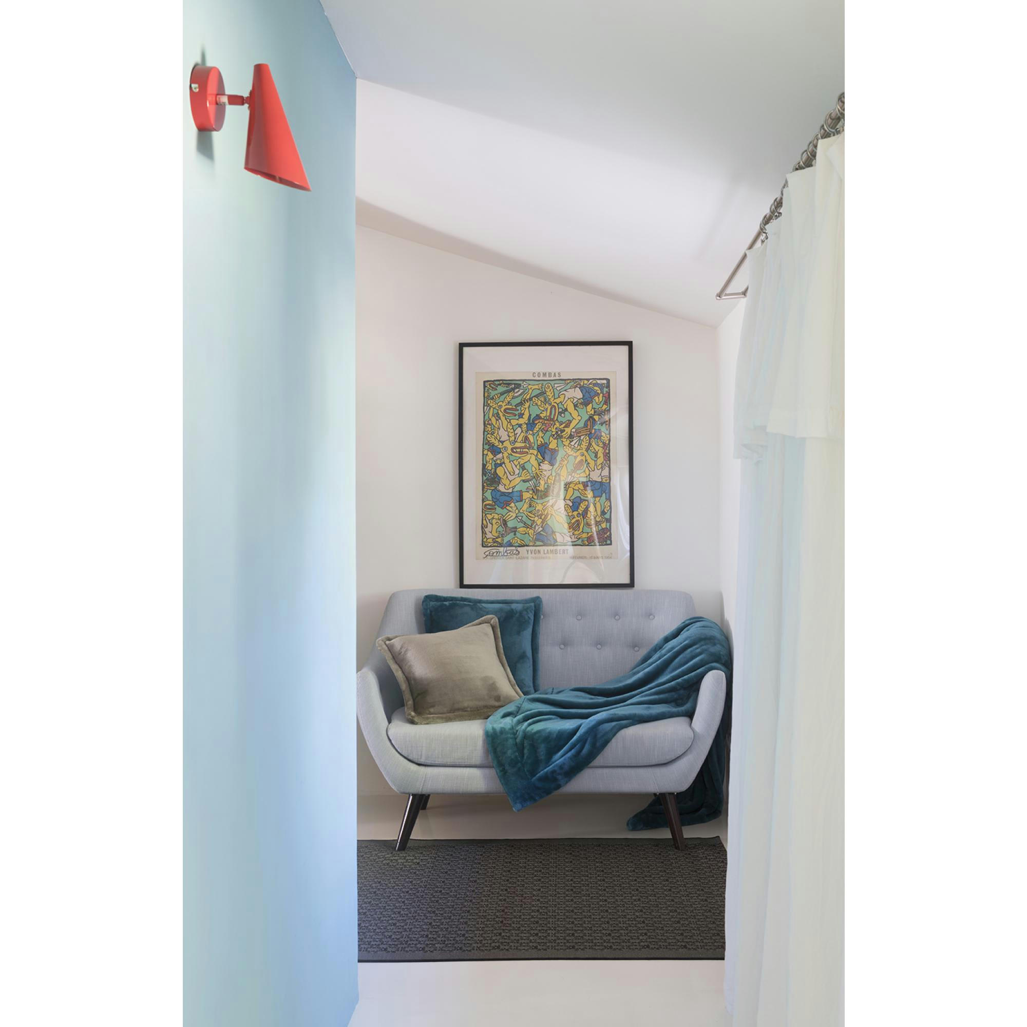 TENDER - Plaid  en polyester paon 150 x 200