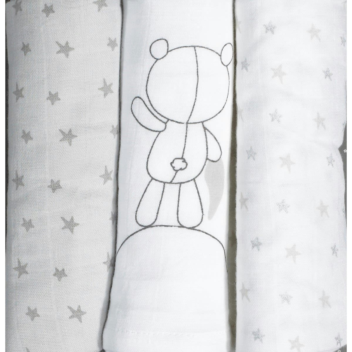 CELESTE - Langes en coton bio blanc