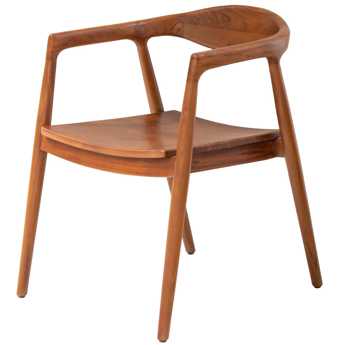 DÉJA Living Eetkamerstoel Liva - Walnoot Hout - Set van 2