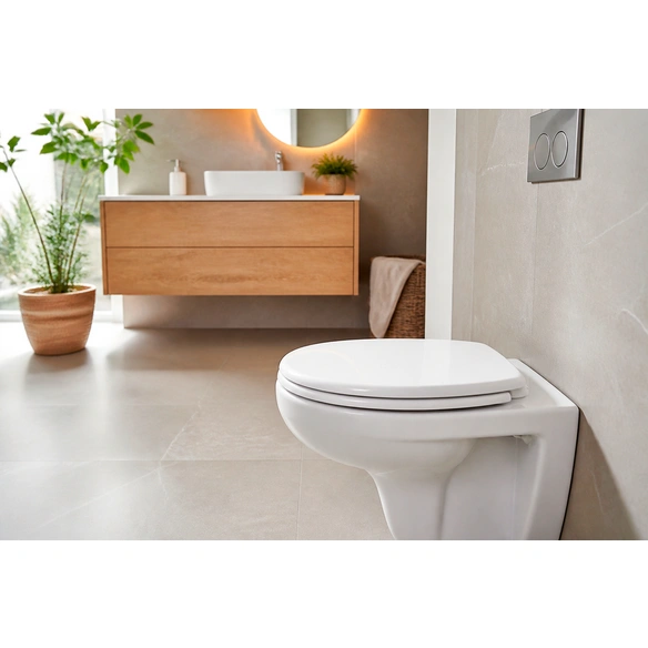 WC-Sitz »Venezia«, mit Holzkern, oval, mit Softclose-Funktion