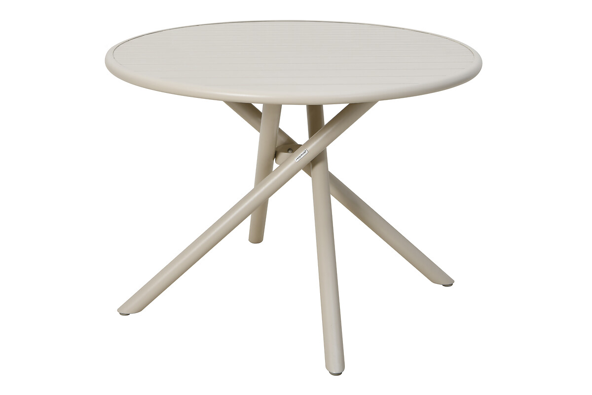 Mesa NEBULLIA redonda argile alumínio