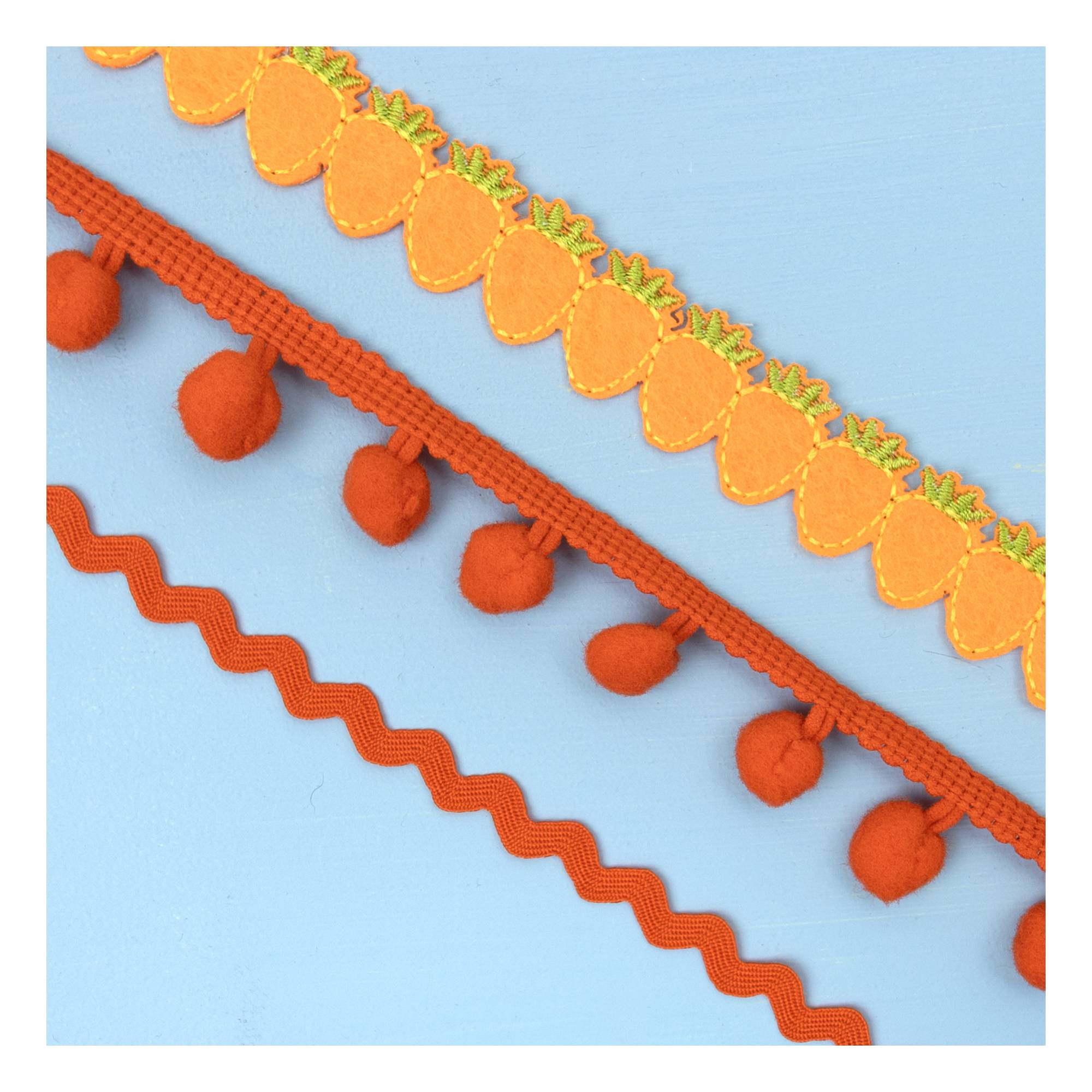 Orange Carrot Easter Trims 3 Pack