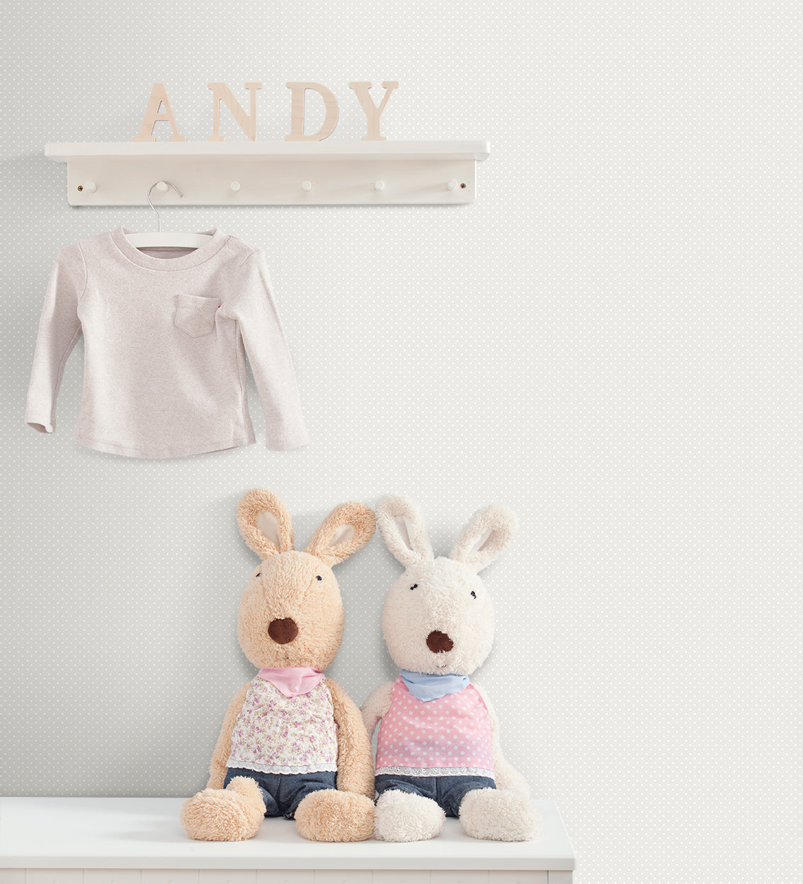 Sanders & Sanders behang stippen beige - 53 cm x 10 m - 640579
