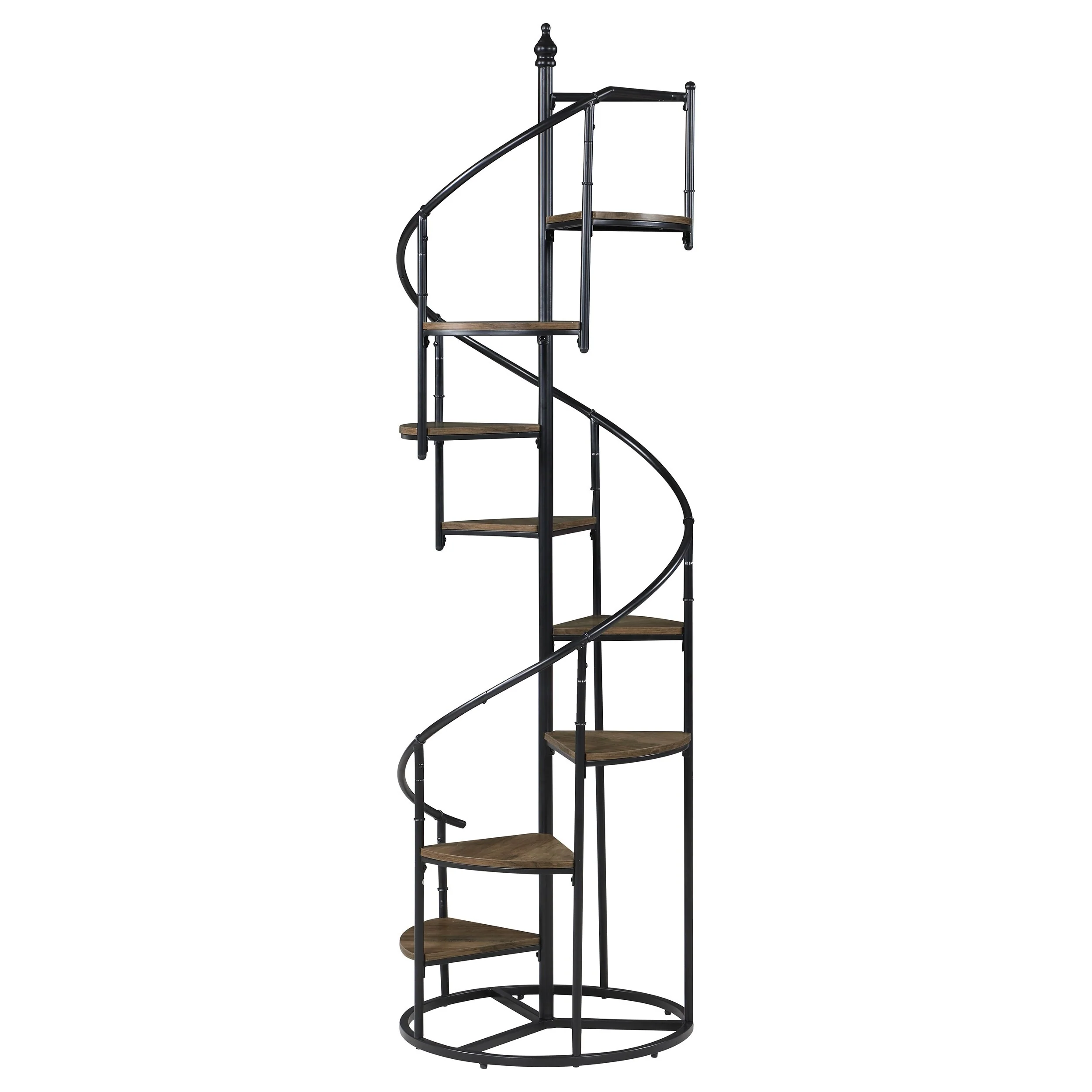 69-inch 8-shelf Staircase Bookshelf