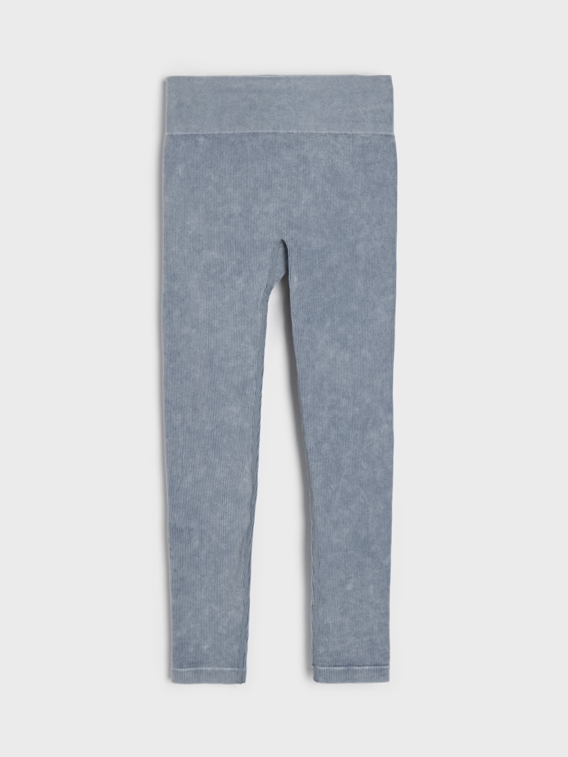 Prążkowane legginsy z efektem sprania Active