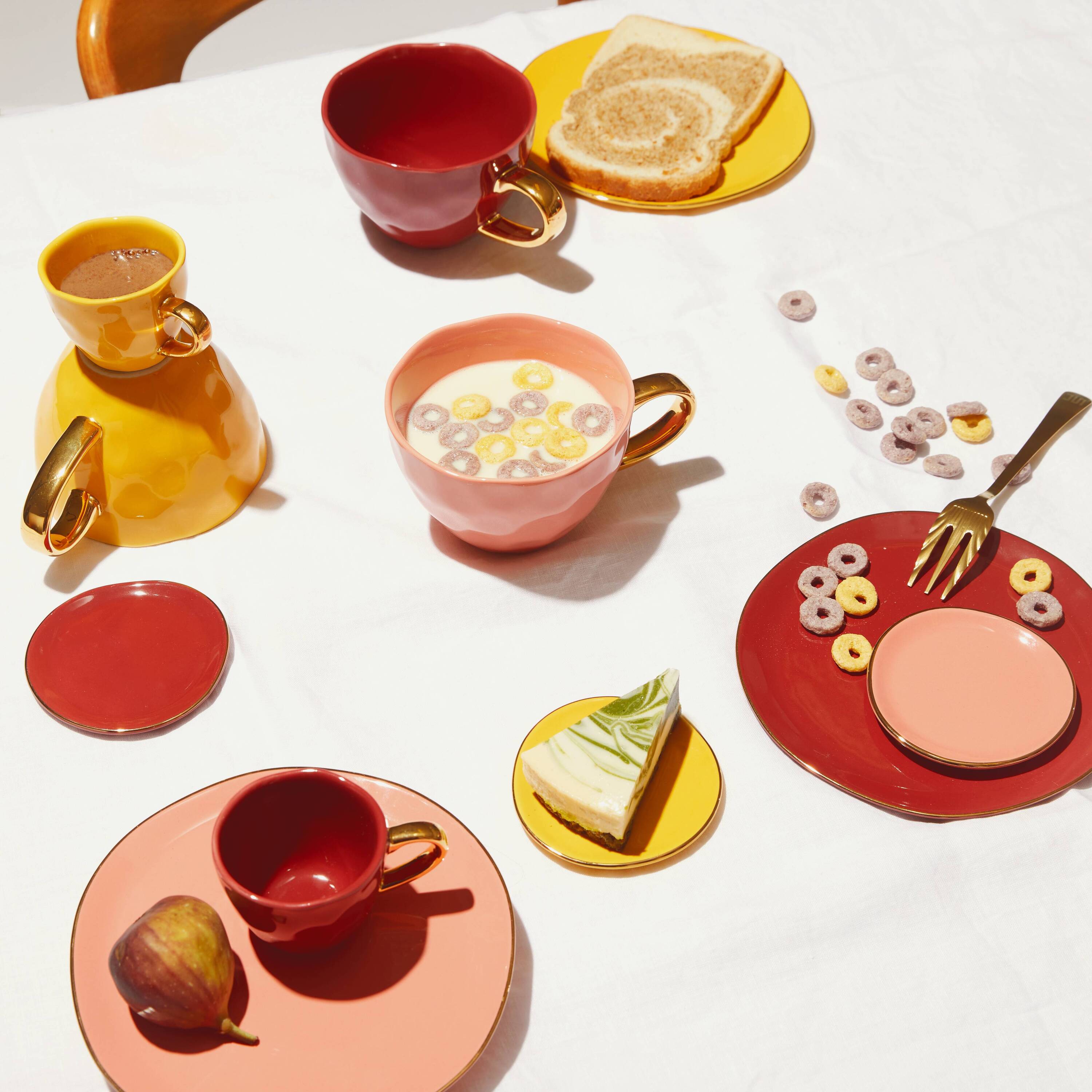 Urban Nature Culture Good Morning Gebaksbord - Burnt Coral - 4 st.