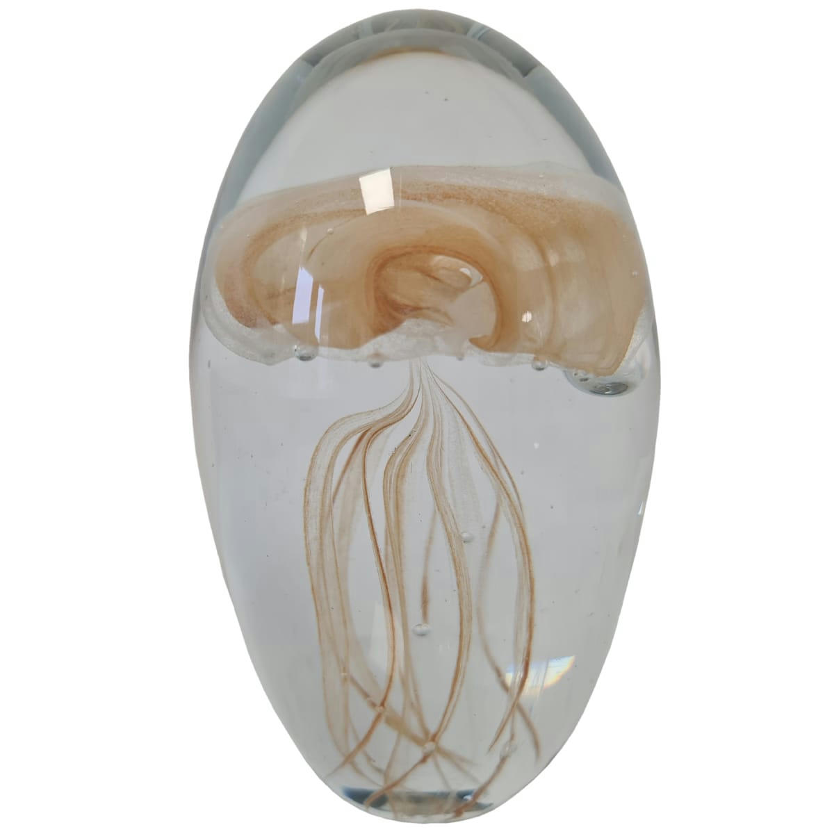 - Presse papier Méduse en verre 8 cm