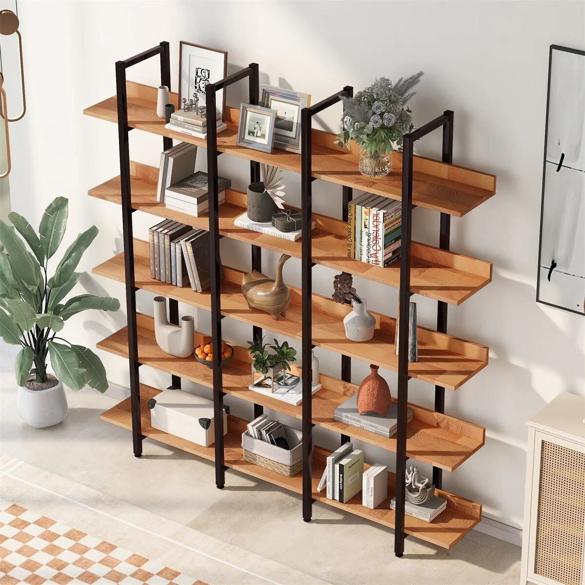 Merax 5 Tier Bookcase Home Office Open Bookshelf