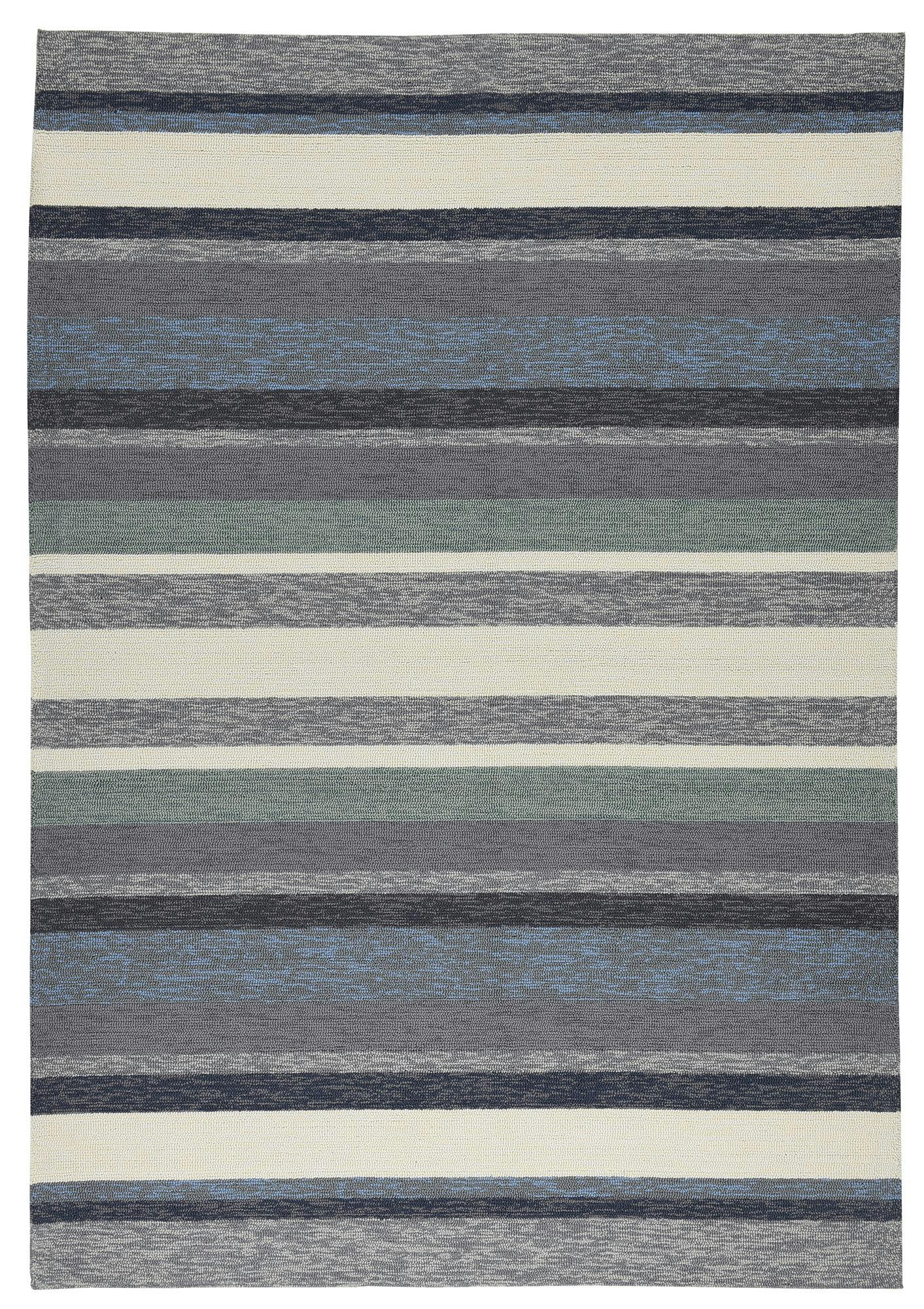 ROSETTA - Tapis d'extérieur outdoor en polyester bleu multicolore 160x230 cm