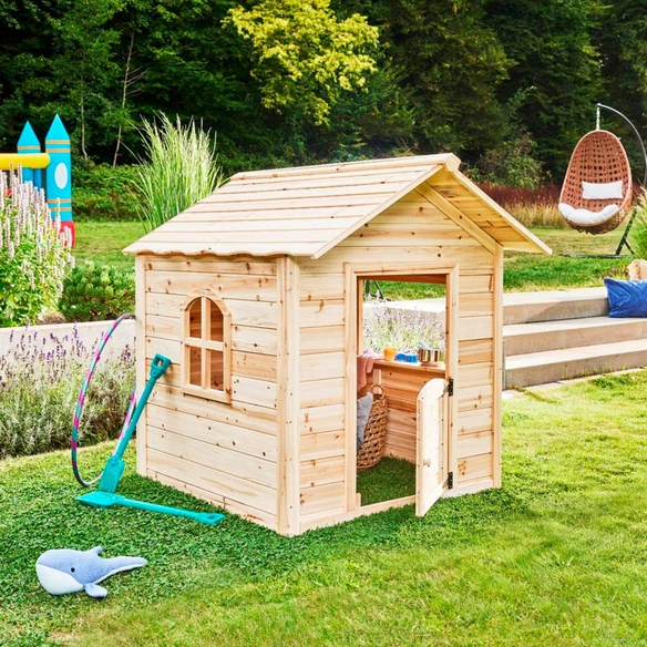 Spielhaus, BxHxT: 118,2 x 132,5 x 111 cm, natur