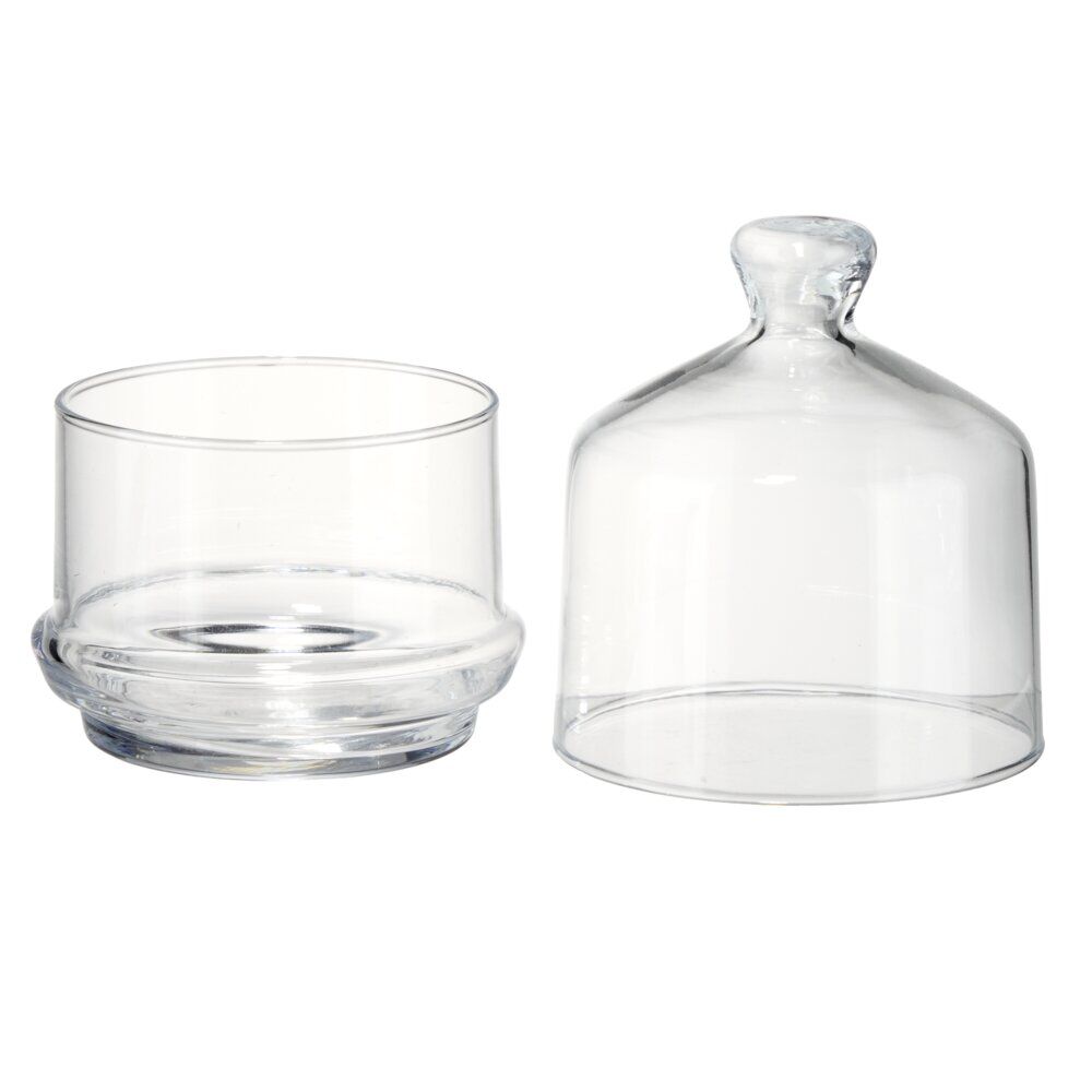 Bonbonnière x3 empilable en verre transparent Ø9,5xH29cm