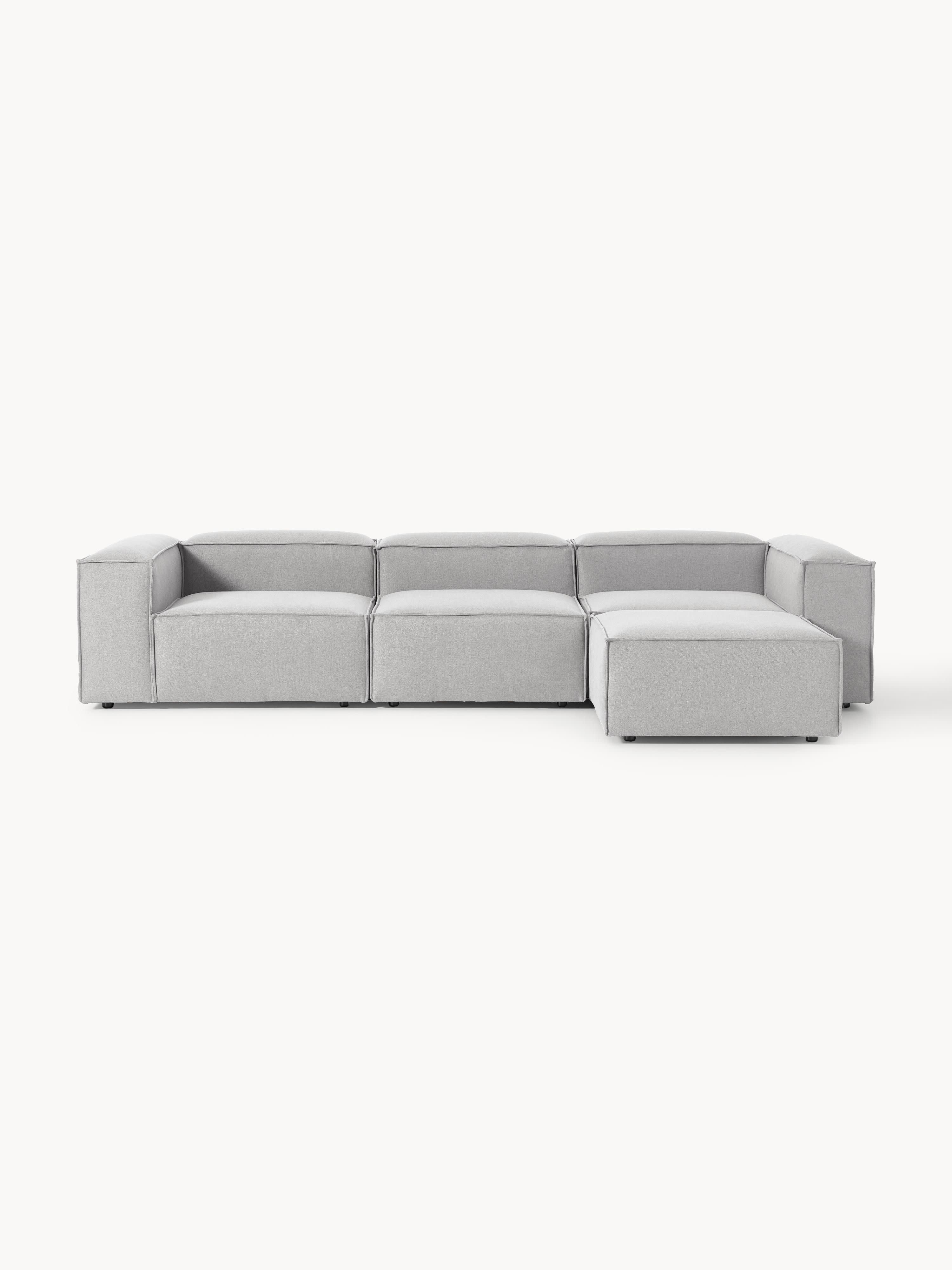Modulares Sofa Lennon (4-Sitzer) mit Hocker (links/rechts)