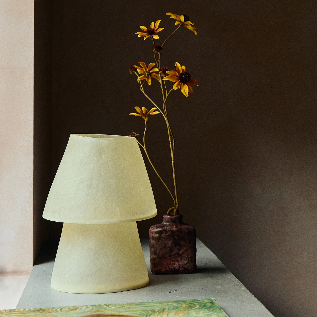 HKliving - Glassfiber Tischleuchte