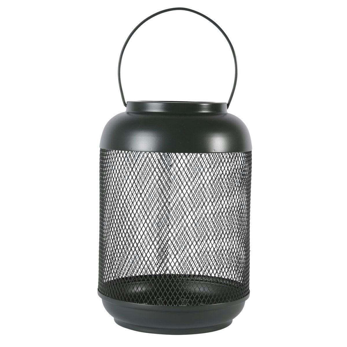 EDEN - Lanterne métal vert bouteille h29 cm