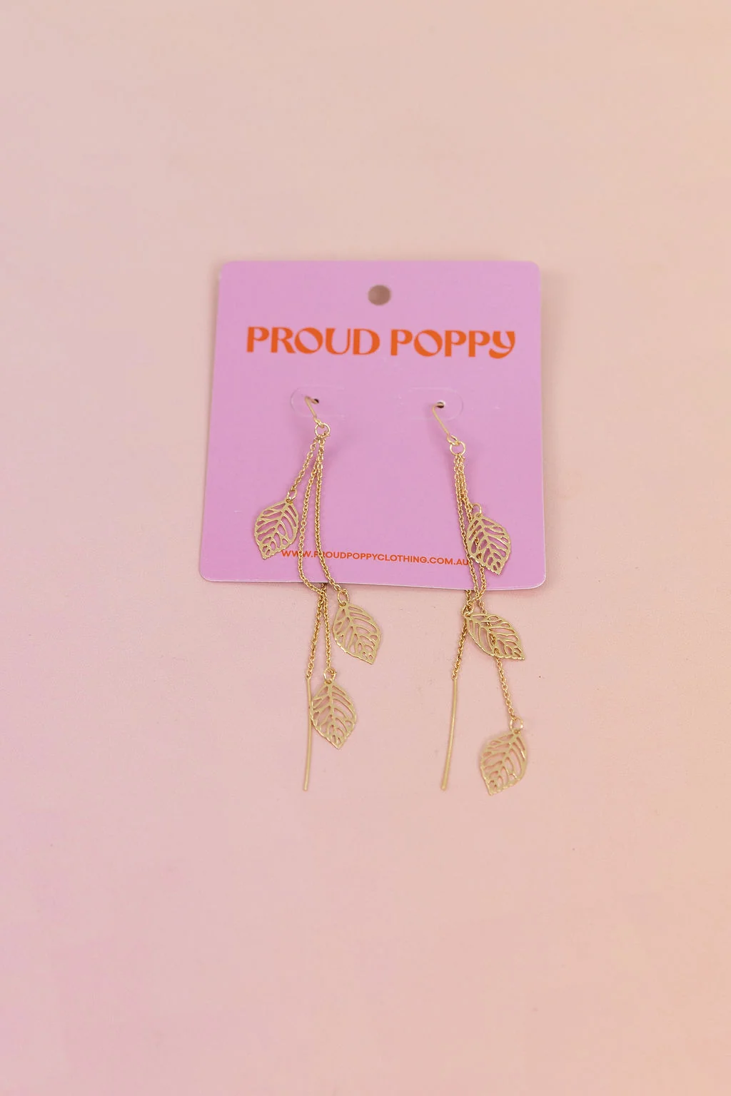Leaf Drop Earrings