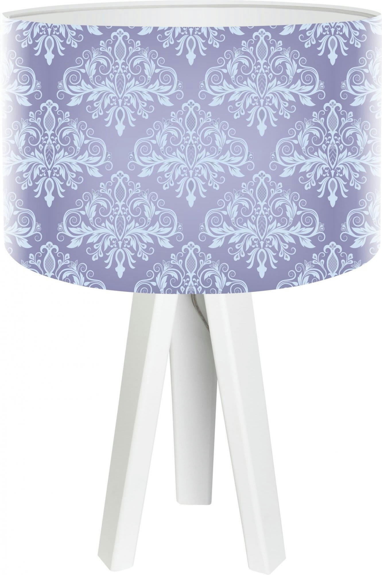 STAMPS - Lampe de chevet Bois Bleu 30x30x45 cm