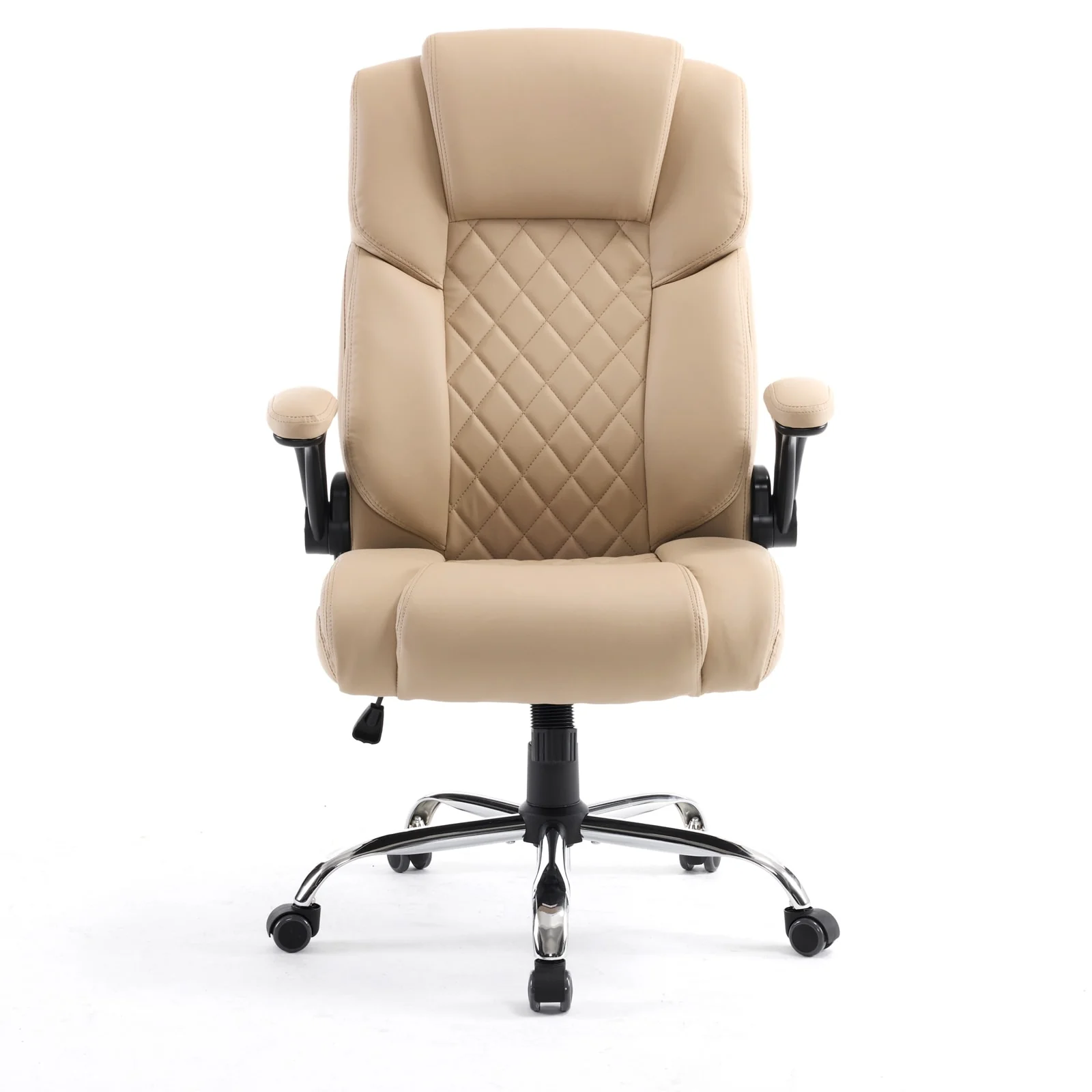 GENESIS Office Chair Rolling Desk Chair w/ Adjustable Armrest, Khaki - N/A