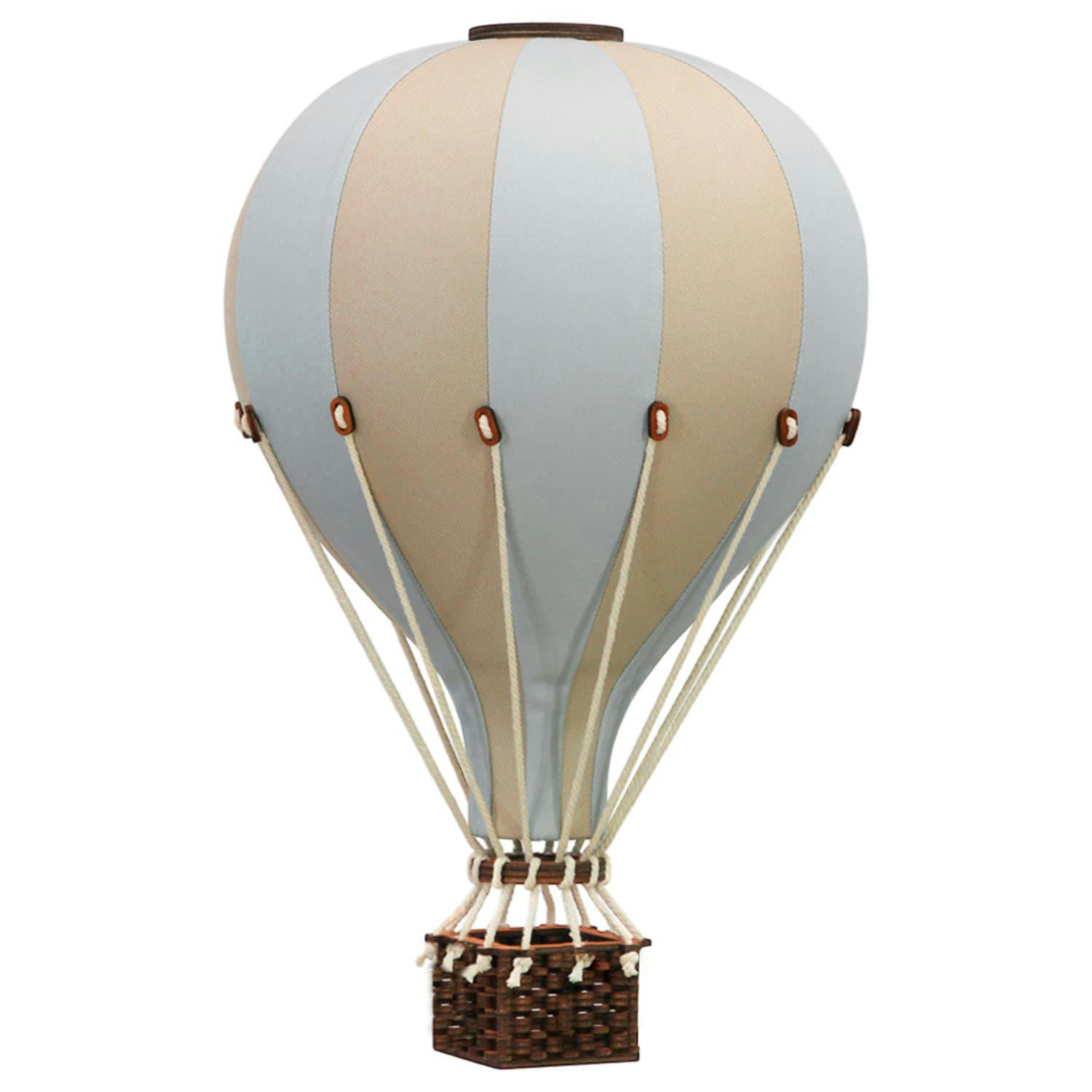 - Montgolfière décorative  bleu et beige - L