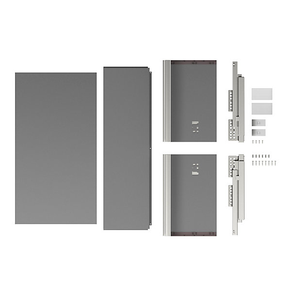 Casserolier GoodHome Soto anthracite l. 60 x P. 27 cm