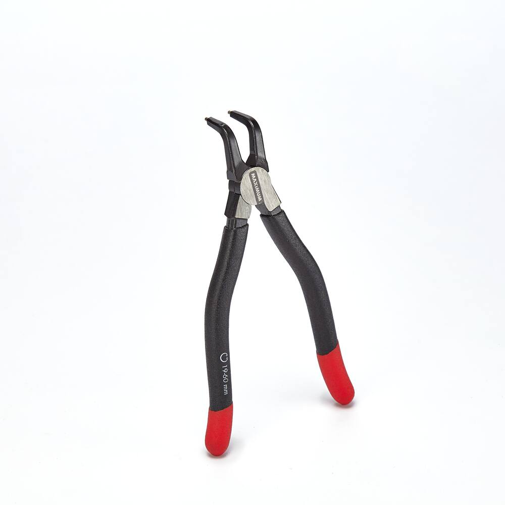 MAXIMUM Bent Snap Ring Pliers, Soft Vinyl Grip Handles, Colour Coded Tips, Internal, 7-in