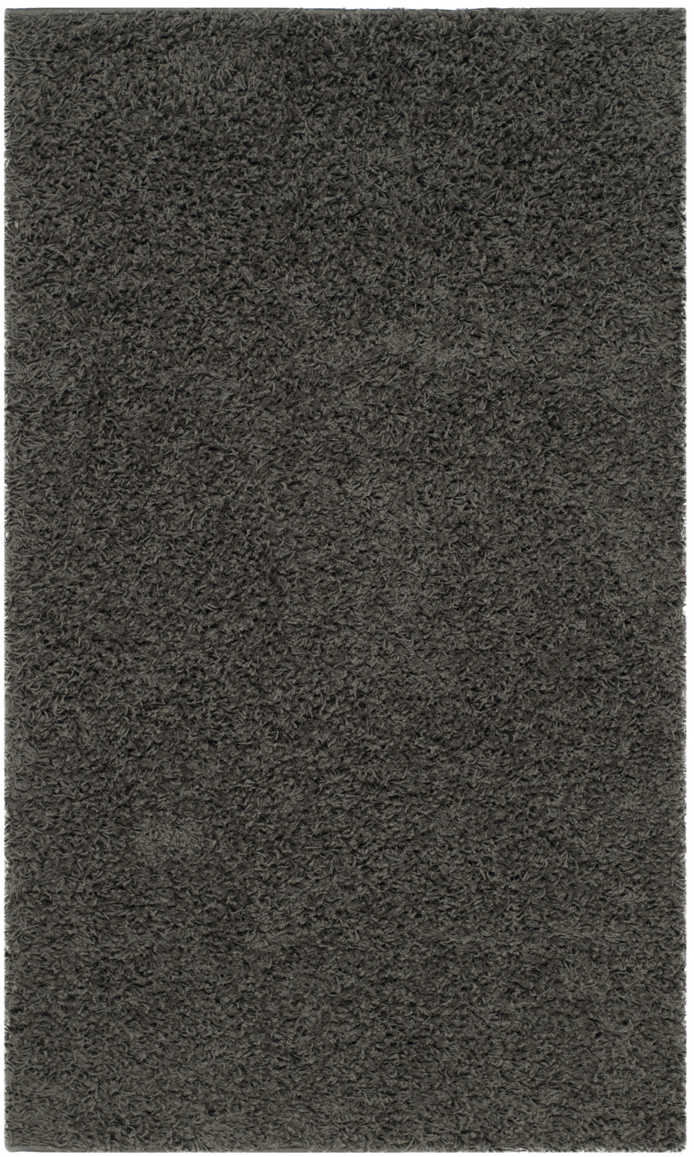 ATHENS SHAG - Tapis de salon interieur en gris fonce, 91 x 152 cm