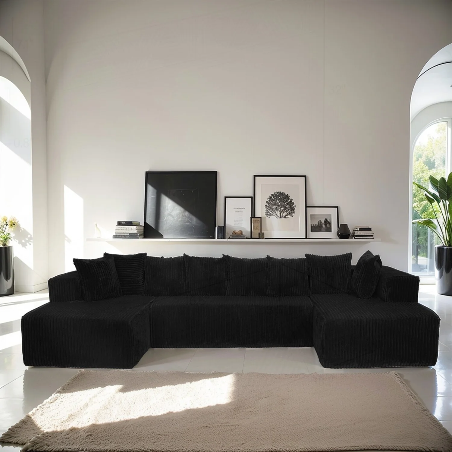Versatile Modular Sofa with Reversible Design and Premium Fabric for Comfortable Living