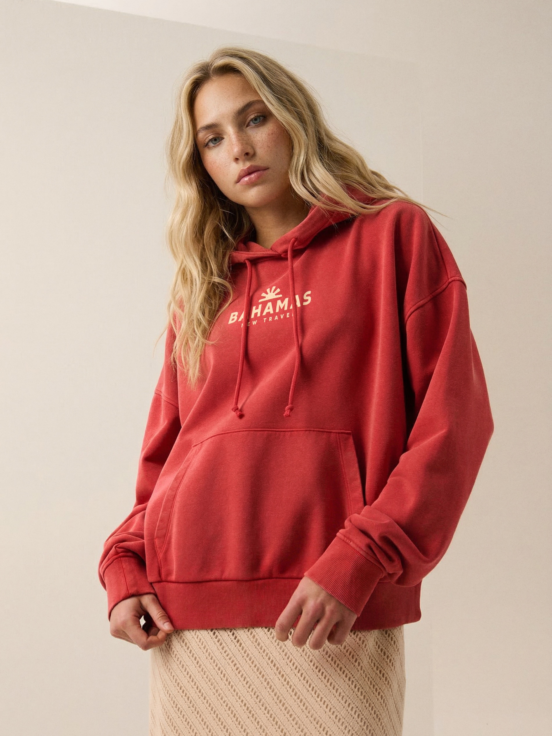 Bluza hoodie z nadrukiem wakacyjnym