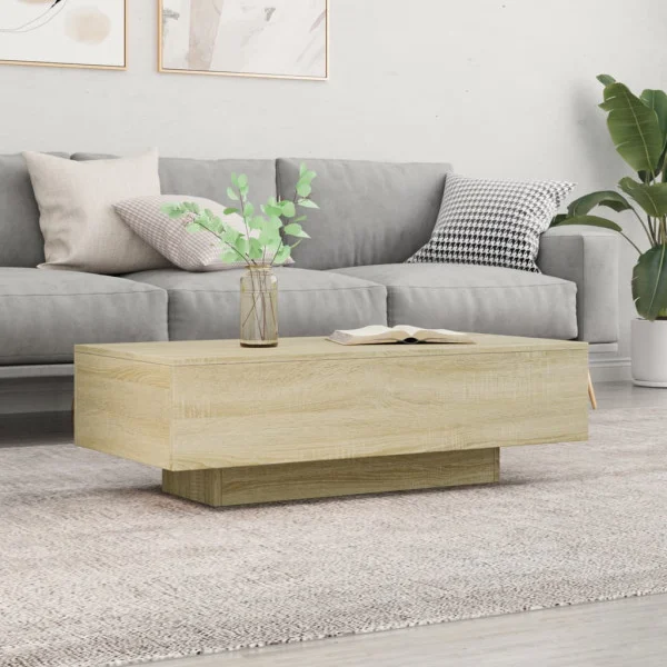 Stolik Kawowy Ława Stół Sonoma 100x49.5x31 Do Salonu Do Pokoju