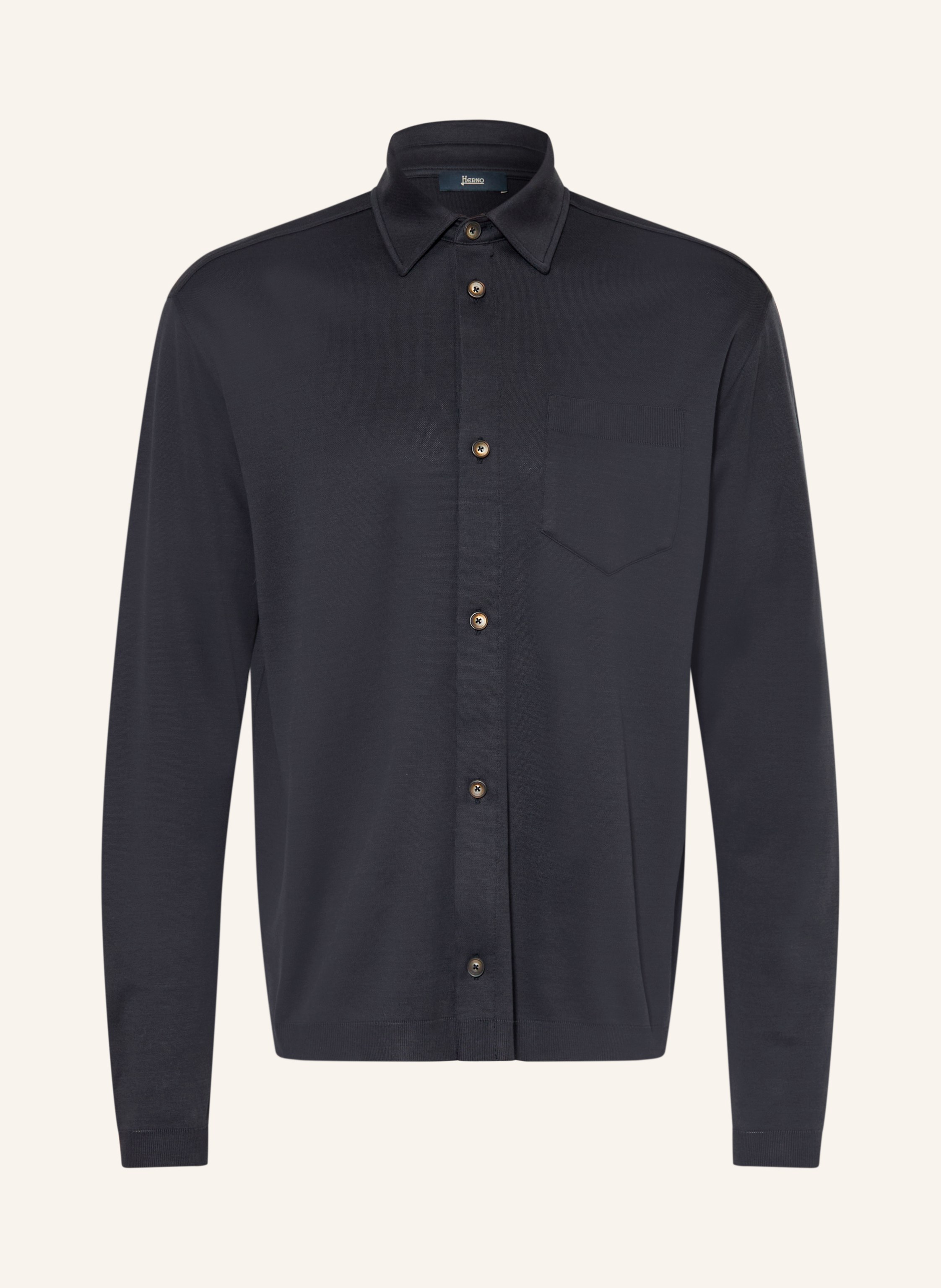 HERNO Strickhemd Comfort Fit
