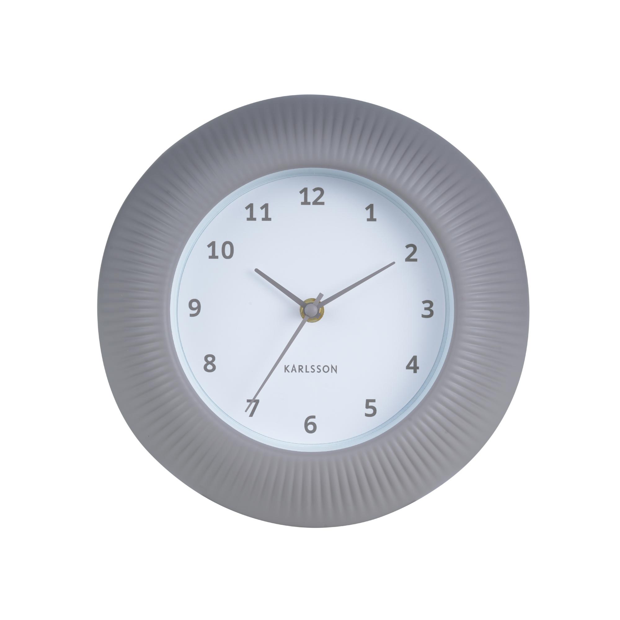 Karlsson Wandklok Tender Rib - Warmgrijs - Ø25cm