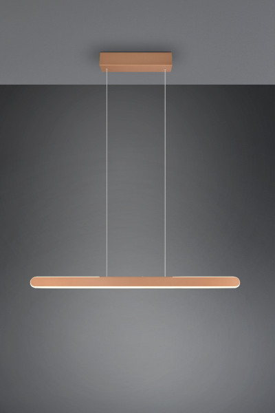 Lampa wisząca HELIOS brązowa-odcienie brązu LED 1x28W 3300lm Trio
