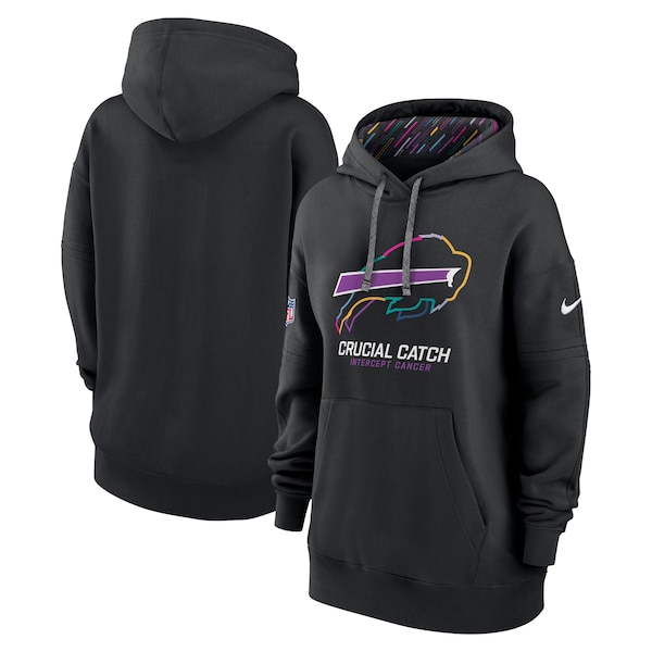 Buffalo Bills Nike Women's 2024 NFL Crucial Catch Club Pullover Hoodie - Black