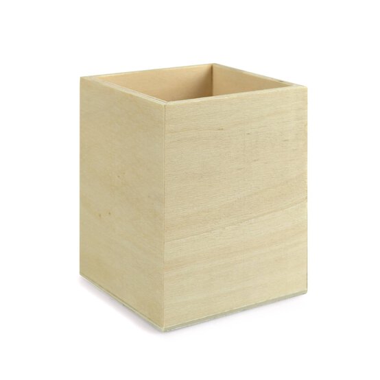 Wooden Pencil Holder 12cm